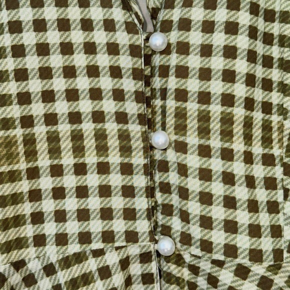 Lillou The Blair Green Plaid Mini Dress - Picture 4 of 6